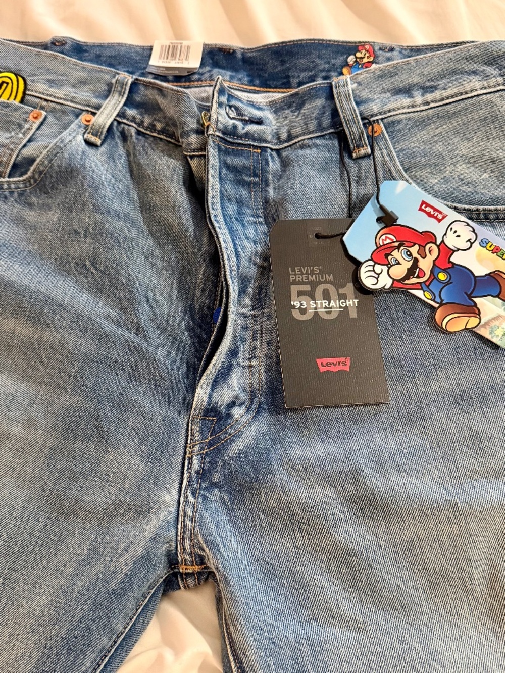 Levi’s Super Mario Special Edition 501 ‘93 Straight Jeans, W40, L32, New w/Tags.